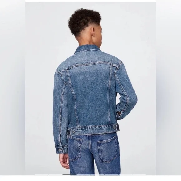 Gap Kids Organic Cotton Icon Denim Jacket Size XL (12-13) - Picture 5 of 7